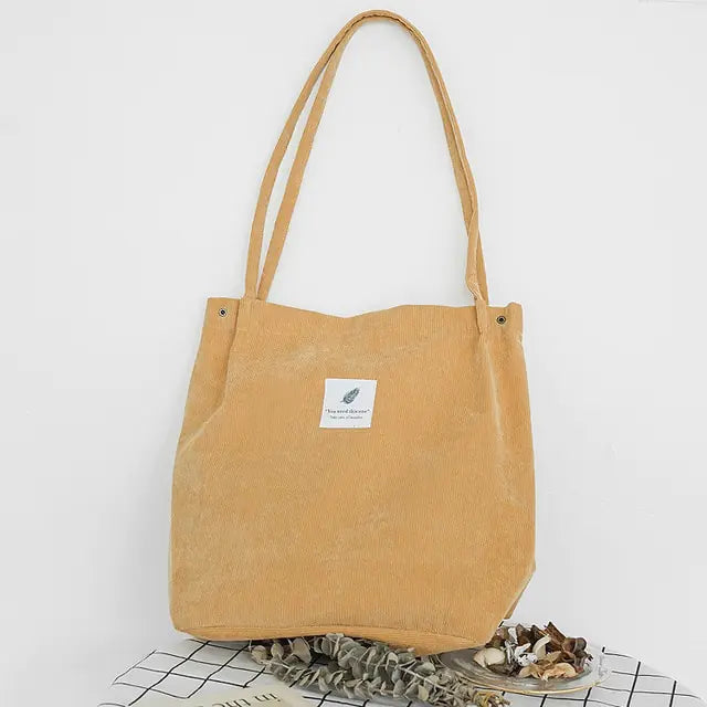 Women Corduroy Canvas Shoulder Bag