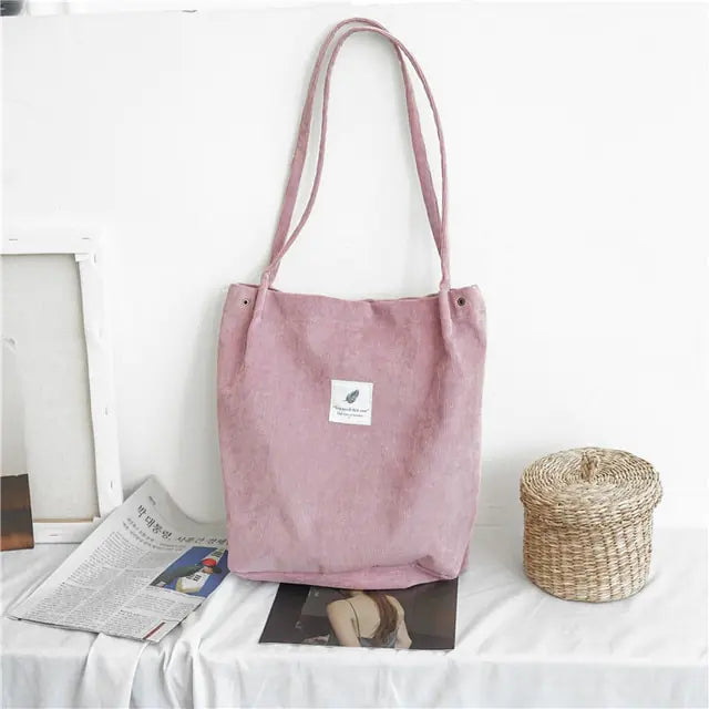 Women Corduroy Canvas Shoulder Bag