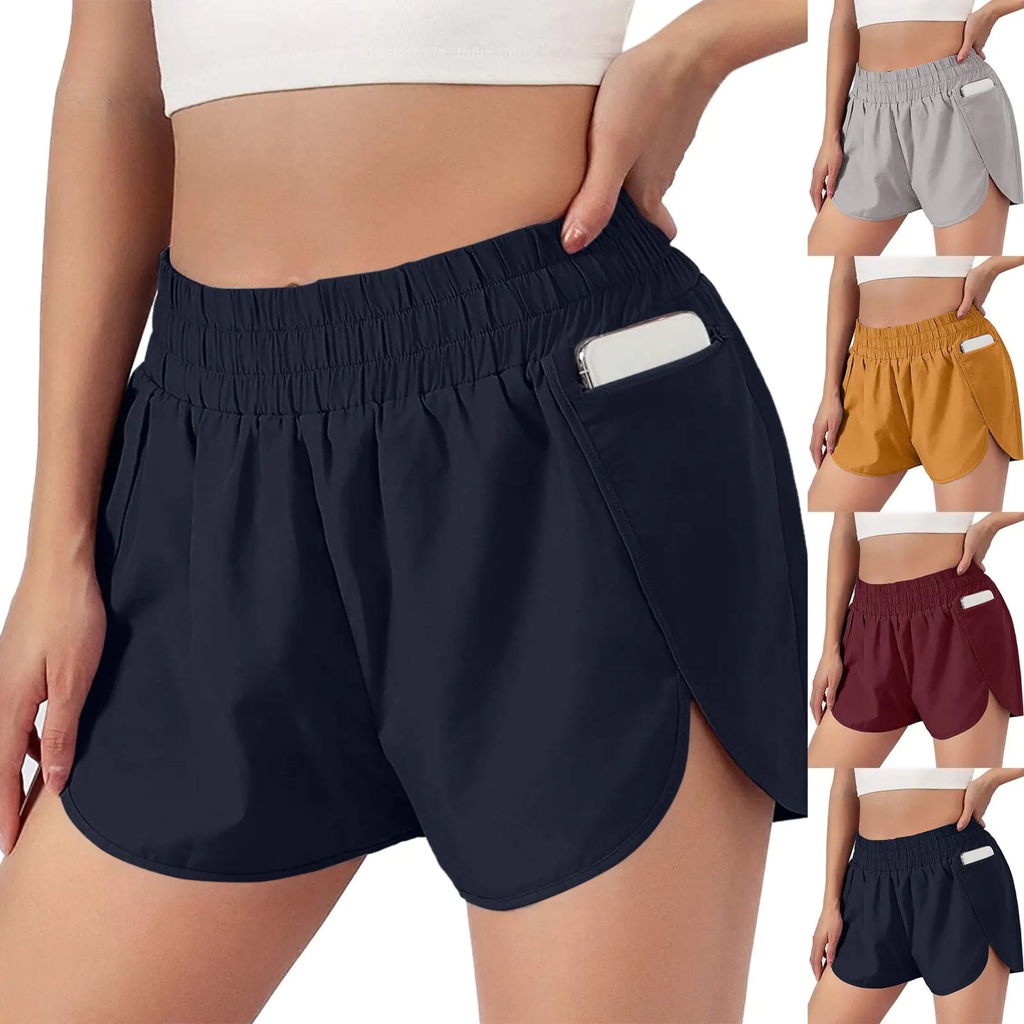 Women's Workout Shorts with Pockets