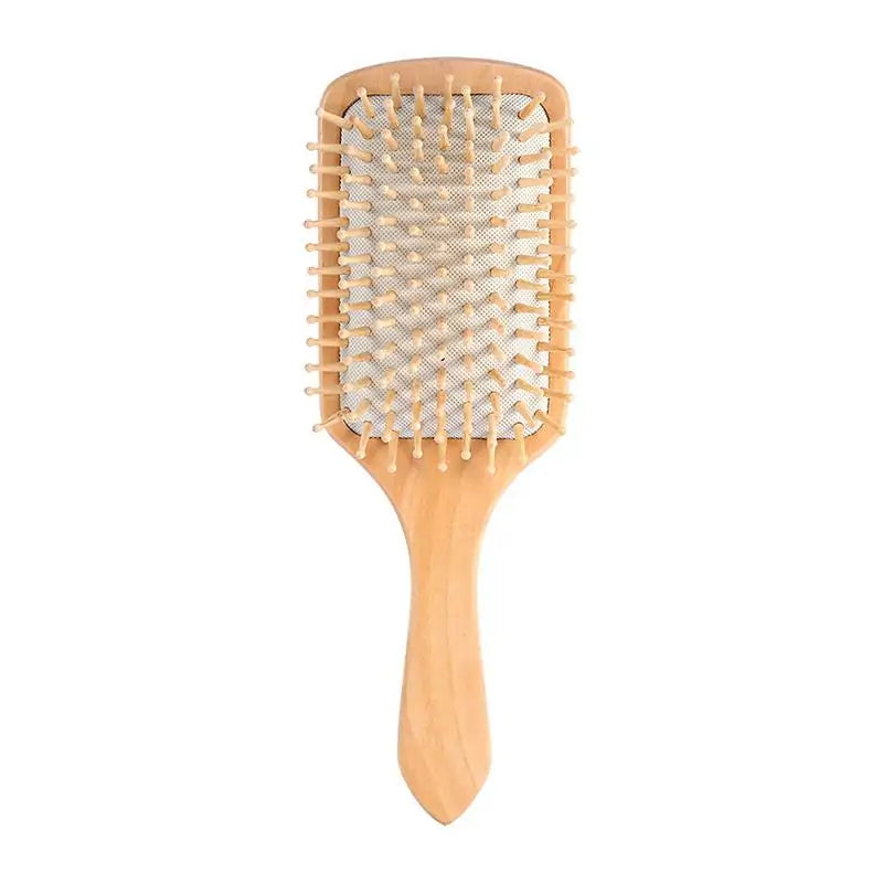 Antistatic Natural Wooden Massage Hairbrush Comb