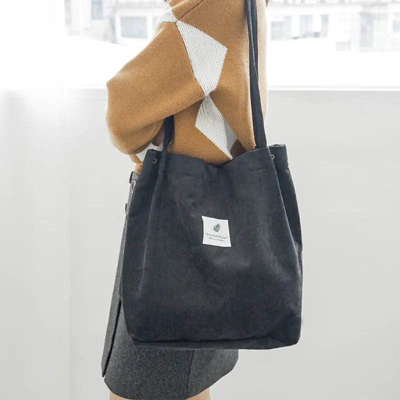 Women Corduroy Canvas Shoulder Bag